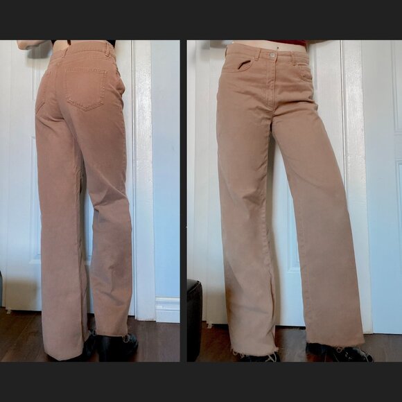 Brown Cotton Pants - Picture 1 of 4